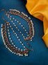Floral Leaflet Mehendi Plated Kaan Chain