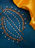 Mehendi Plated Pearl Stone Floral Kaan Chain