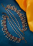 Mehendi Plated Pearl Stone Floral Kaan Chain