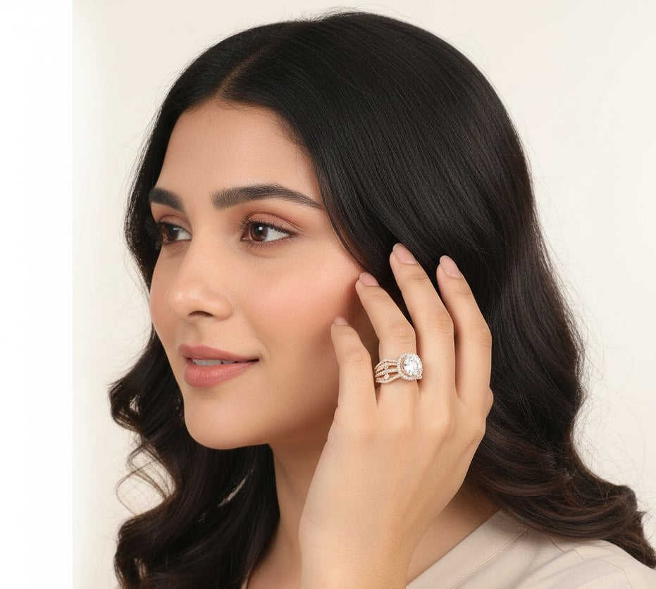 Marquise Cluster Ring