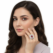Radiant Rouge Brass Ring
