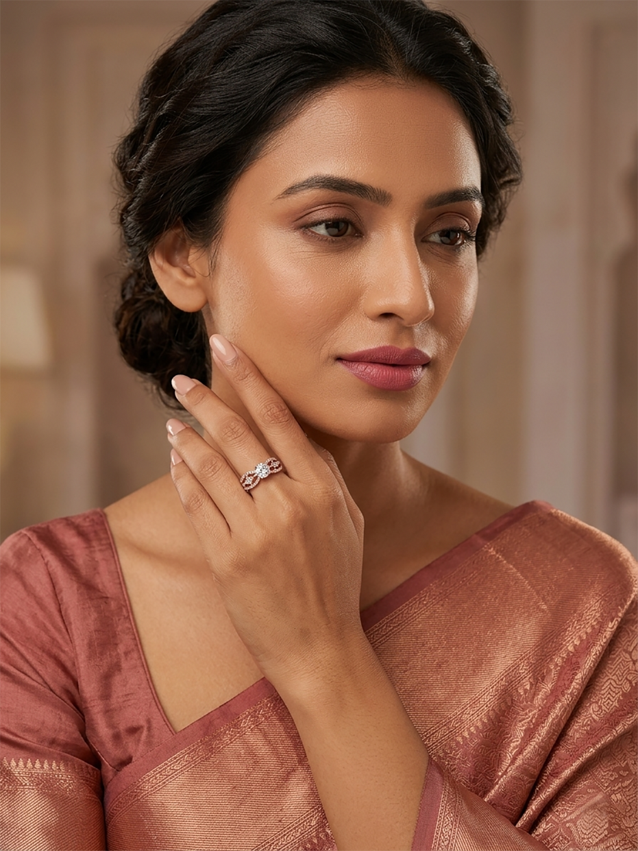 Rose Gold Wedding Bliss Ring