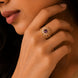 Gold Plated Crystal Stone Work with Intricate Floral Openwork Pattern Designer Statement Ring ,