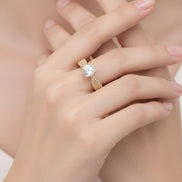 Regal Spark Gold Plated Ring