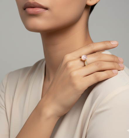 Regal Spark Gold Plated Ring