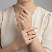 Regal Spark Gold Plated Ring
