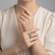 Regal Spark Gold Plated Ring