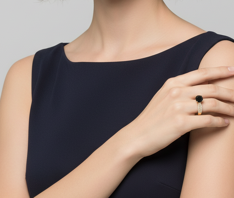 Regal Spark Gold Plated Ring