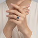 Regal Spark Rhodium Ring