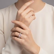 Regal Spark Rhodium Ring