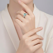 Regal Spark Rhodium Ring