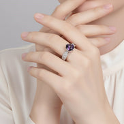 Regal Spark Rhodium Ring