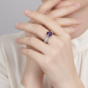 Regal Spark Rhodium Ring