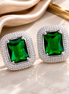 Radiant Rhodium Studs