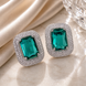 Radiant Rhodium Studs