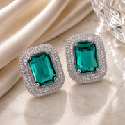 Radiant Rhodium Studs