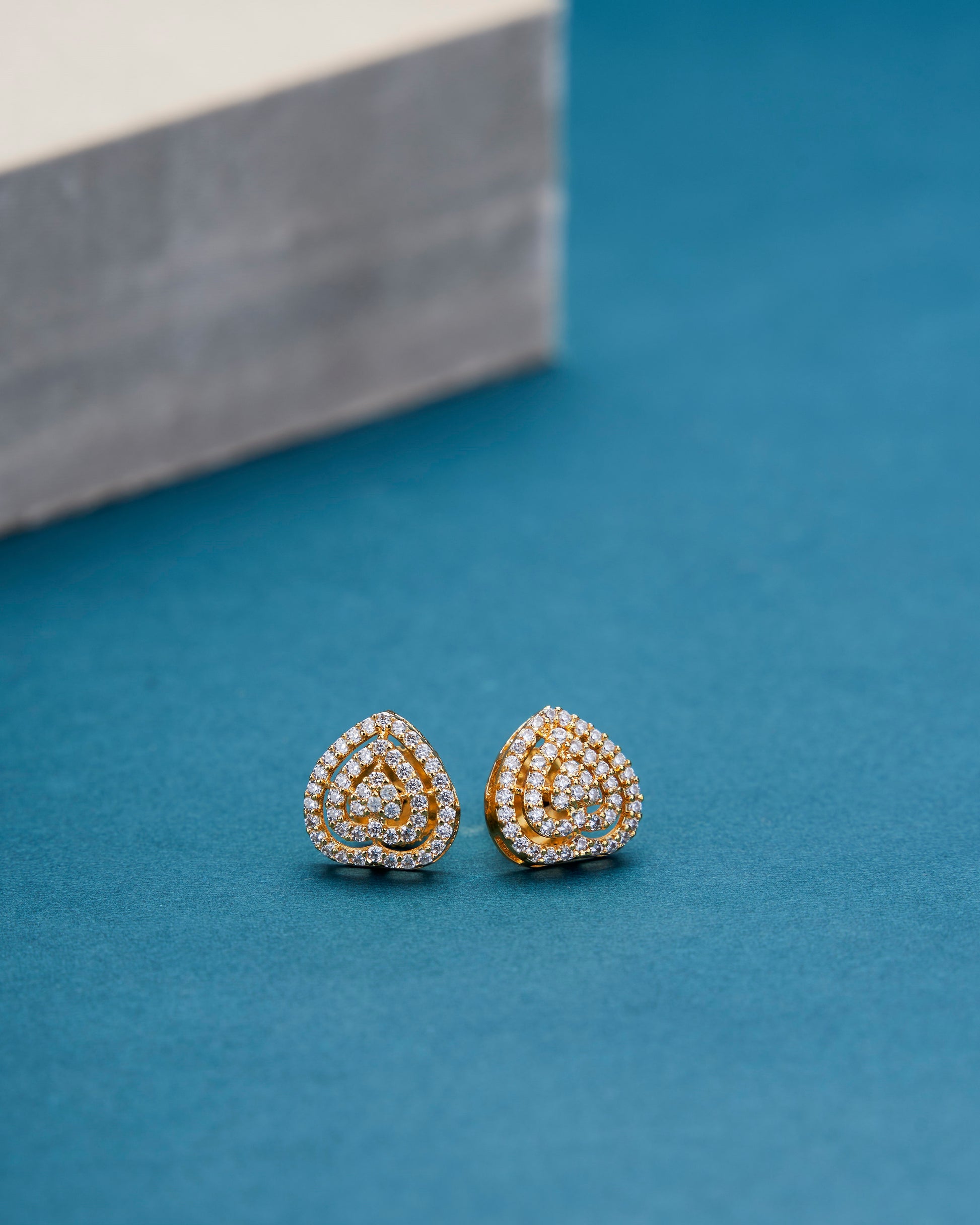 Gilded Elegance Opal Studs - Opal Touch