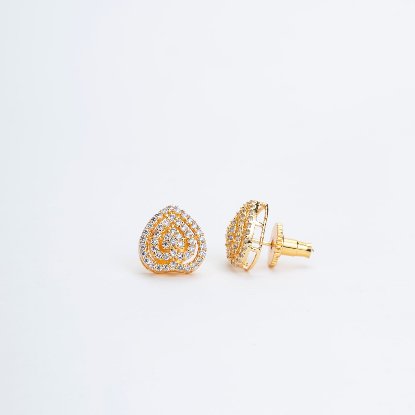 Gilded Elegance Opal Studs - Opal Touch