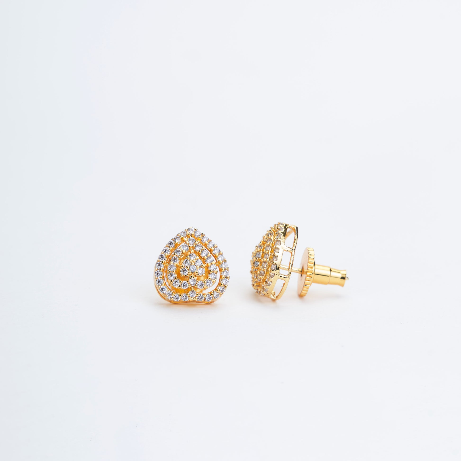 Gilded Elegance Opal Studs - Opal Touch