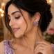 Majesty Floral Shining Studs in Rose Gold