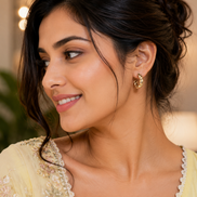 Classic Twisted Gold Plated Studs