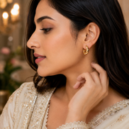 Classic Twisted Gold Plated Studs