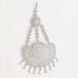Rhodium Plated White American Diamond Bridal Passa