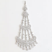 Traditional CZ White Stone Studded Bridal Passa