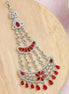 Traditional CZ Ruby Red Studded Bridal Passa