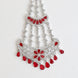 Traditional CZ Ruby Red Studded Bridal Passa
