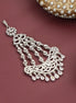 Rhodium-Plated American Diamond Cascading Bridal Passa