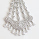 Rhodium-Plated American Diamond Cascading Bridal Passa