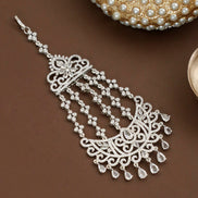 Traditional CZ Stone Studded Bridal Jhoomer Passa