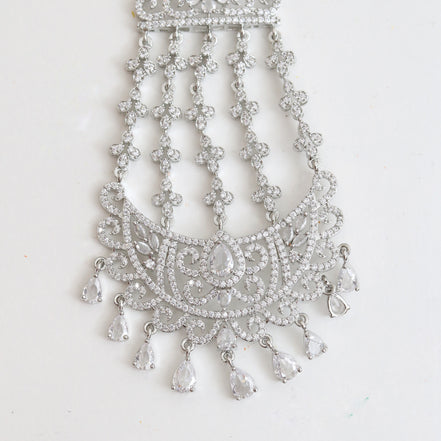 Traditional CZ Stone Studded Bridal Jhoomer Passa
