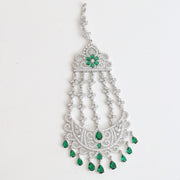 Traditional CZ Stone Studded Bridal Jhoomer Passa