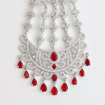 Traditional CZ Stone Studded Bridal Jhoomer Passa