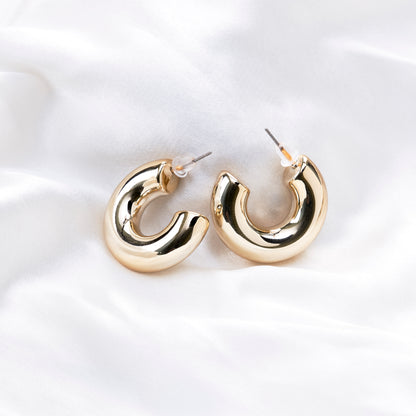 Amazing Half Circle Gold Plated Studs (Pack of 3)