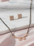 Double Round Pendant Mangalsutra Set
