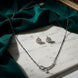 Curved Pendant American Diamond Mangalsutra Set