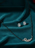 Paisley Design American Diamond Mangalsutra Set