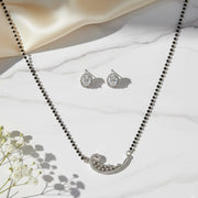 Paisley Design American Diamond Mangalsutra Set