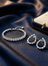Teardrop Crystal Tennis Bracelet & Earrings Set