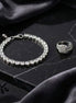 Round-Cut Diamond Tennis Bracelet & Cluster Ring