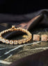 Tennis Bracelet with Round-Cut Stones & Square Stud Earrings