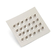 Square Shaped Traditional Rhodium Plated Stud Combo