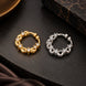 Gold & Rhodium Plated Elegant Swirl CZ Nose Ring - Pack of 2