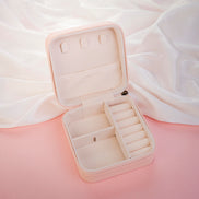 Travel Friendly Jewelry Organizer Box with Multiple Compartments