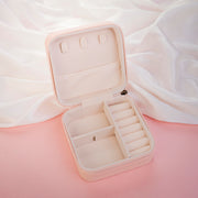 Travel Friendly Jewelry Organizer Box with Multiple Compartments