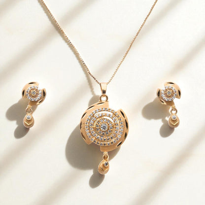 Empress's Emblem Gold Plated Locket Set