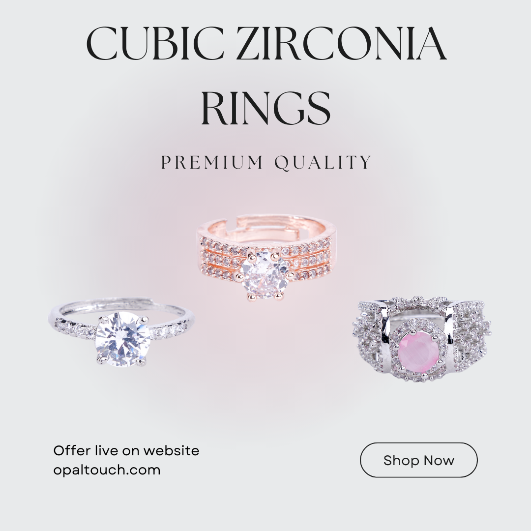 Cubic Zirconia Ring Combo